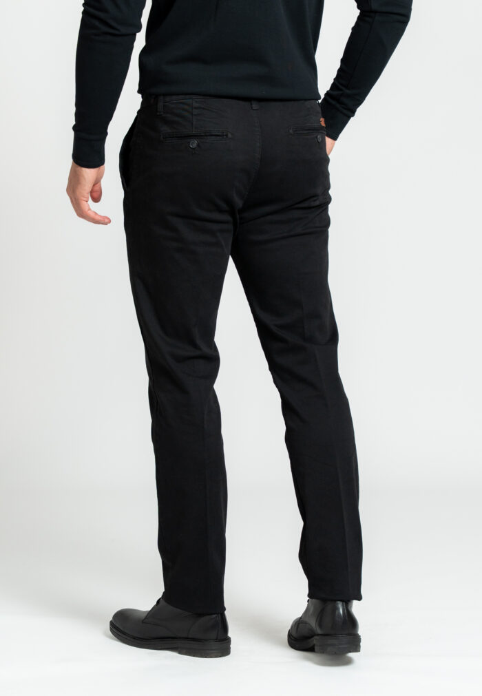 Black παντελόνι chino πλυμένο Twill κανονική γραμμή - Image 3