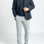 Marine blue piquet unlined blazer