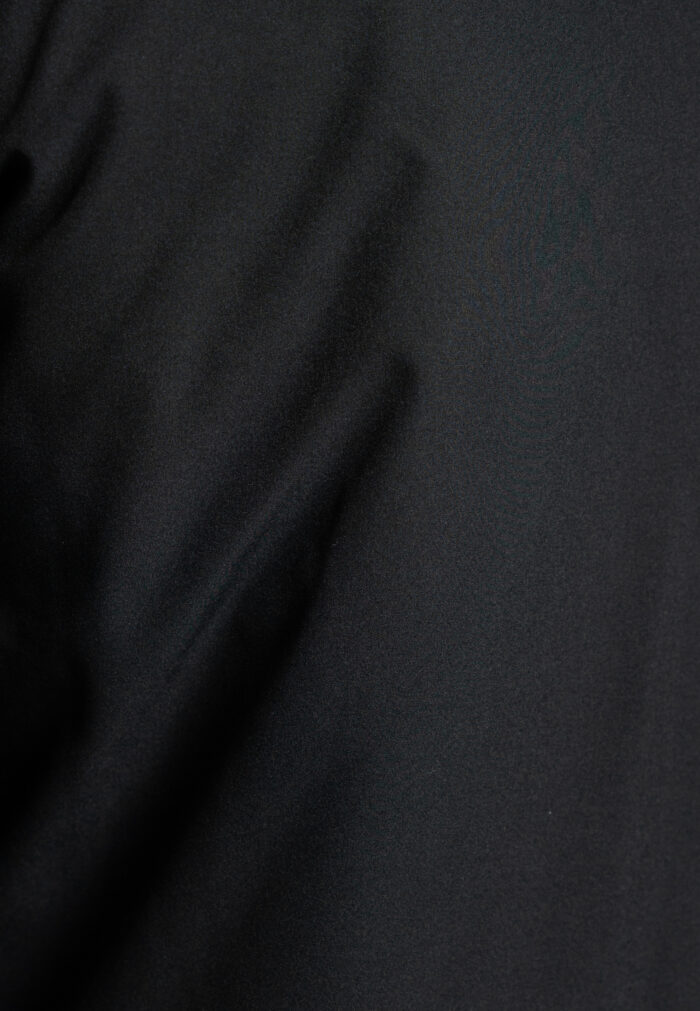 Black jacket with hood quilted lining - Image 6